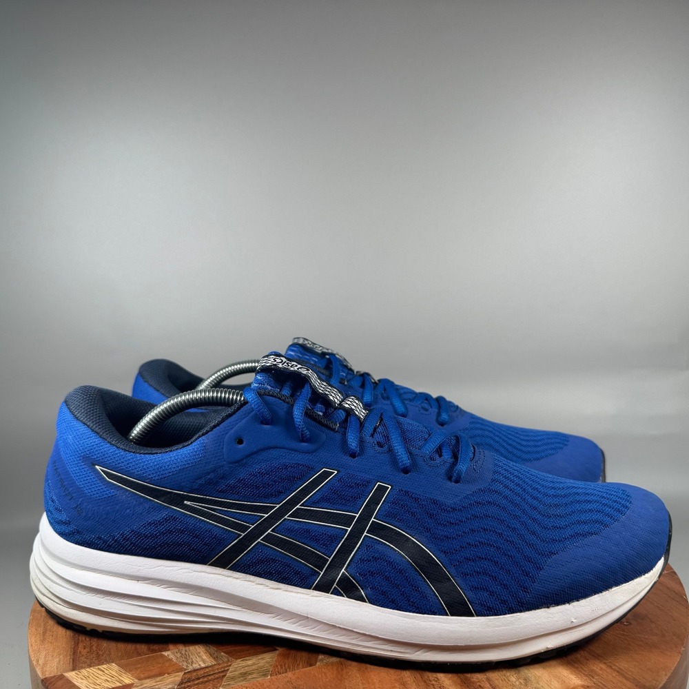 ASICS Patriot 12 Mens Running Shoes Blue Black 1011A823 Size 12
